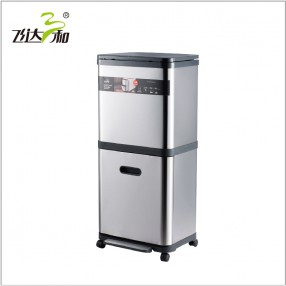 TG3341 五金雙層分類(lèi)垃圾桶15L+15L